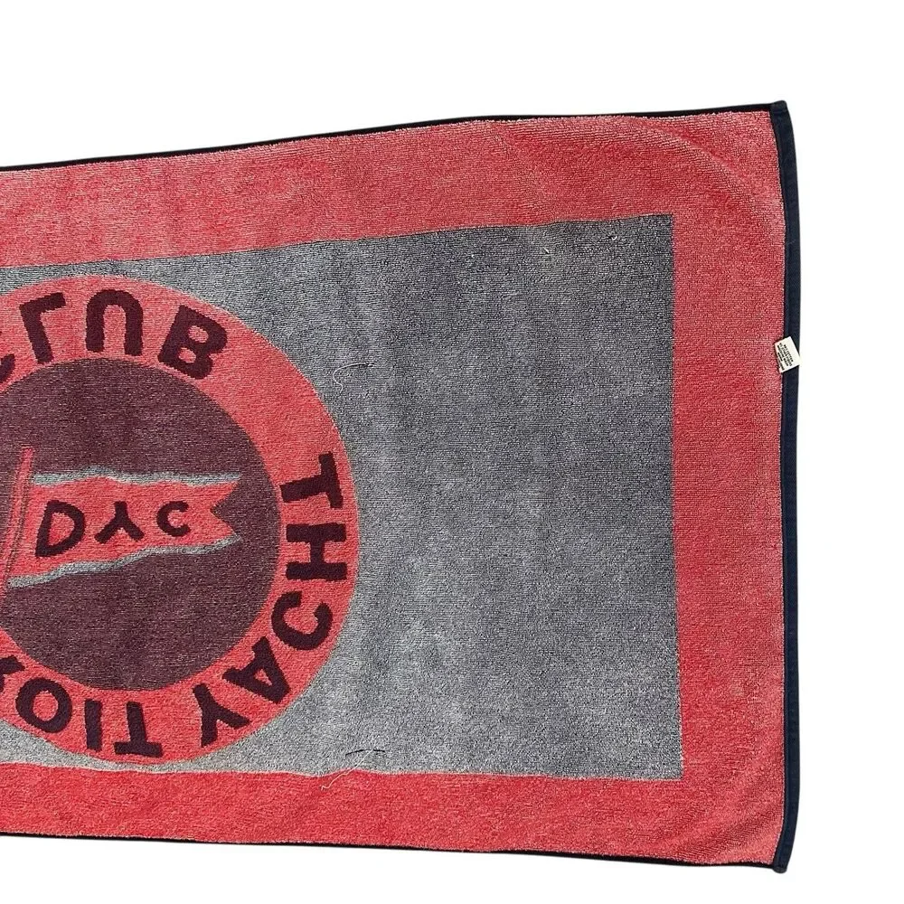 Vintage Detroit Yacht Club Beach Towel Heavy Weight 57” X 30” Made In USA